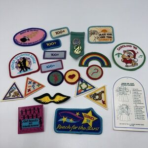 Lot of 20+ Vintage Girl Scout Patches & Pins Unused from Ohio 90's Collection